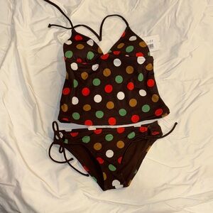 Colorful Polka Dot Bikini Set